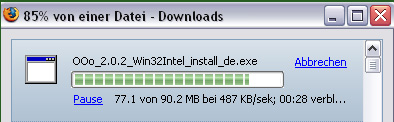openoffice saugen